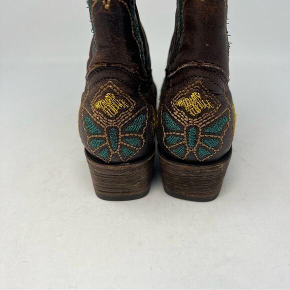 Corral Kids Boots with Colorful Embroidery - Picture 5 of 9